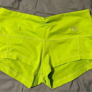 Mika neon green yoga wear bottoms or pole dancing bottoms, size M/L